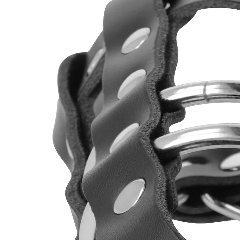 Cage De Chasteté Cuir Végétalien Hypoallergénique