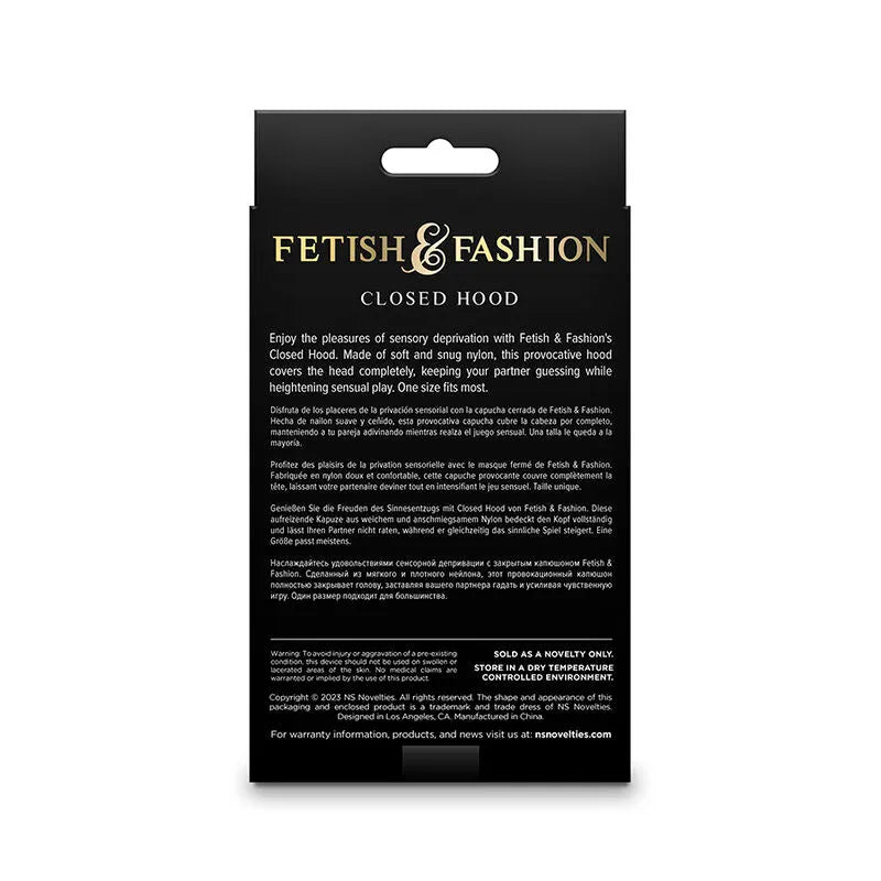 Cagoule Bdsm Blanche En Nylon Doux