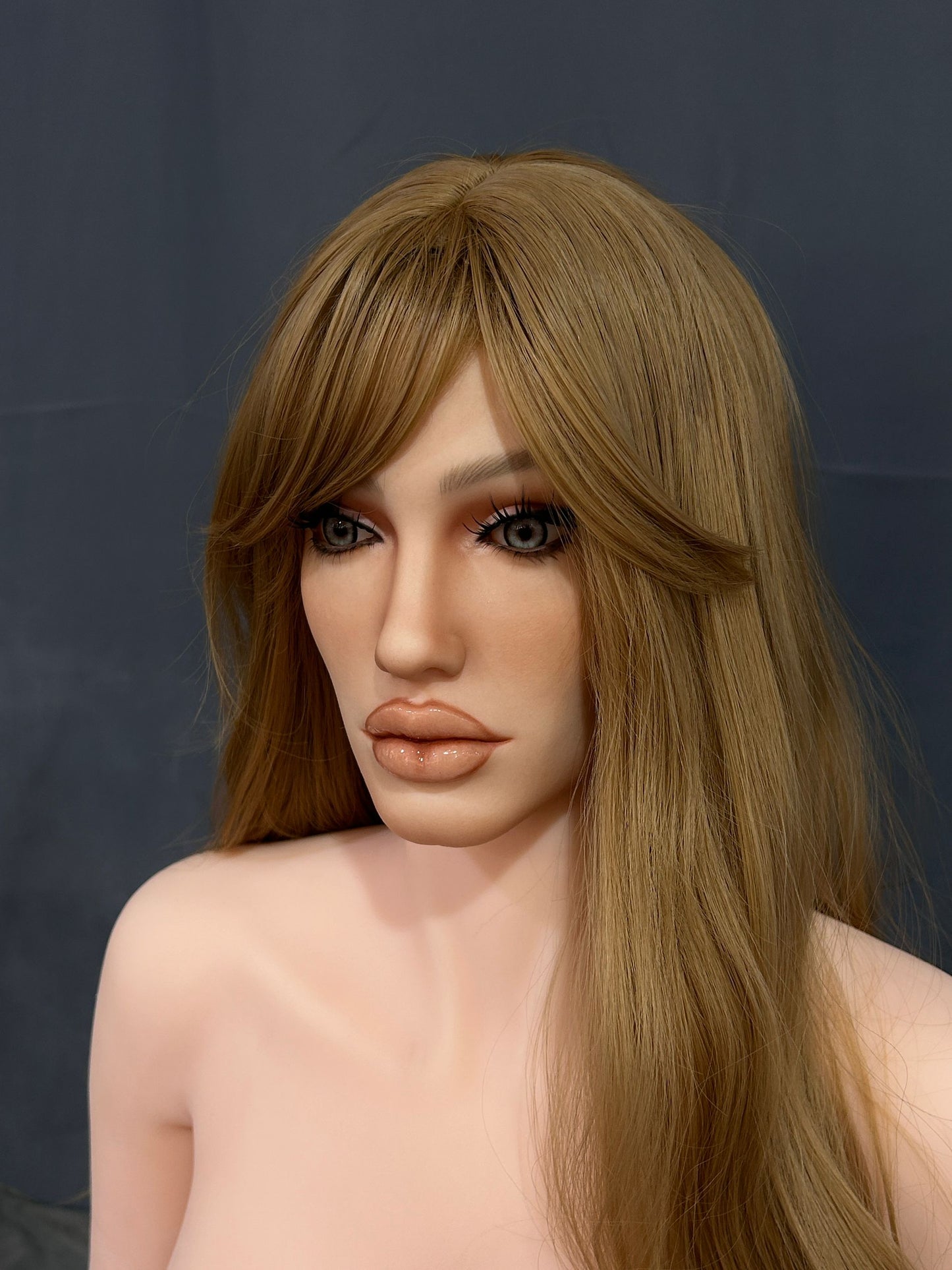 EU In Stock - 164cm/5ft5 H-Cup Silicone Head Sex Doll SG1 - Amani Natural