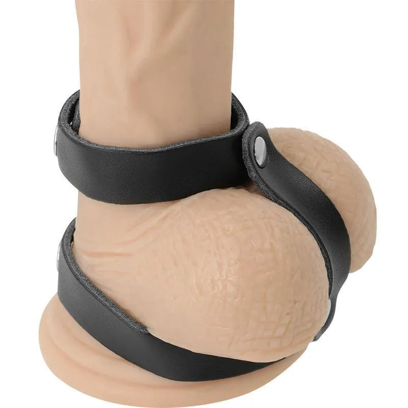 Cockring Cuir Synthétique Pour Bdsm Débutants