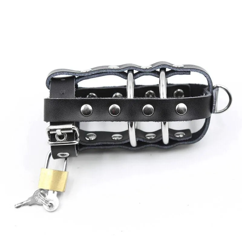 Cockring Fétiche Avec Cadenas Et Sangle Ajustable