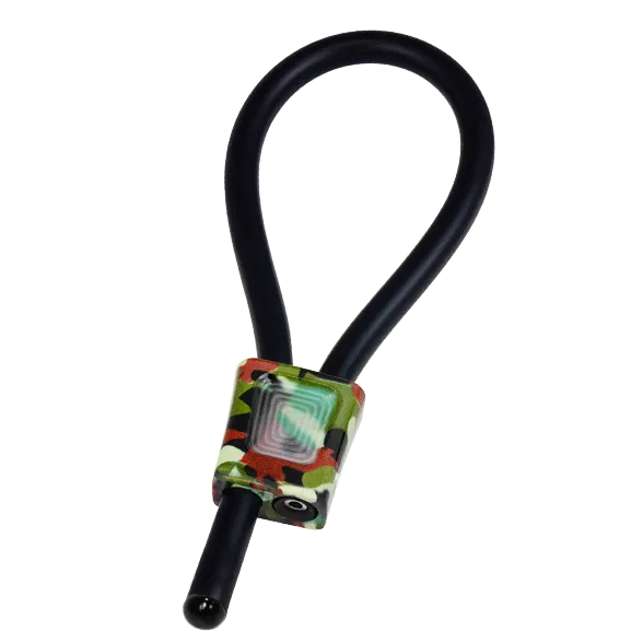 Cockring Électrostimulation Camouflage Caoutchouc Conducteur