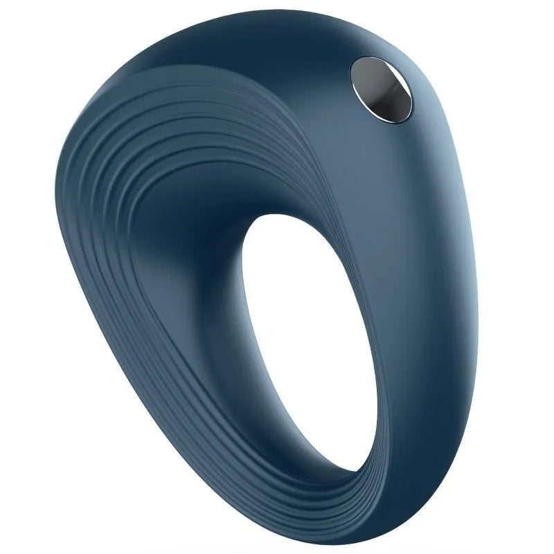 Cockring Silicone Bleu Vibrant Étanche Couples