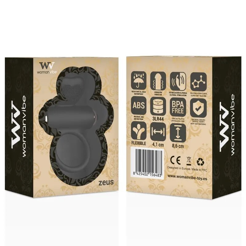 Cockring Silicone Ergonomique Avec Stimulateur Clitoridien