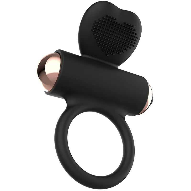 Cockring Silicone Ergonomique Avec Stimulateur Clitoridien