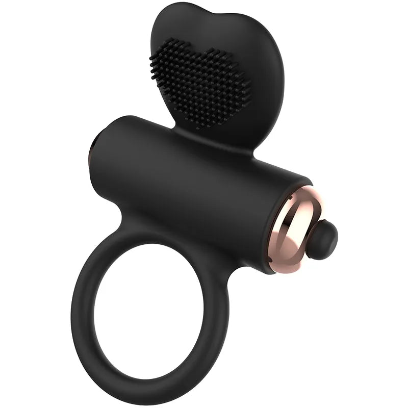 Cockring Silicone Ergonomique Avec Stimulateur Clitoridien