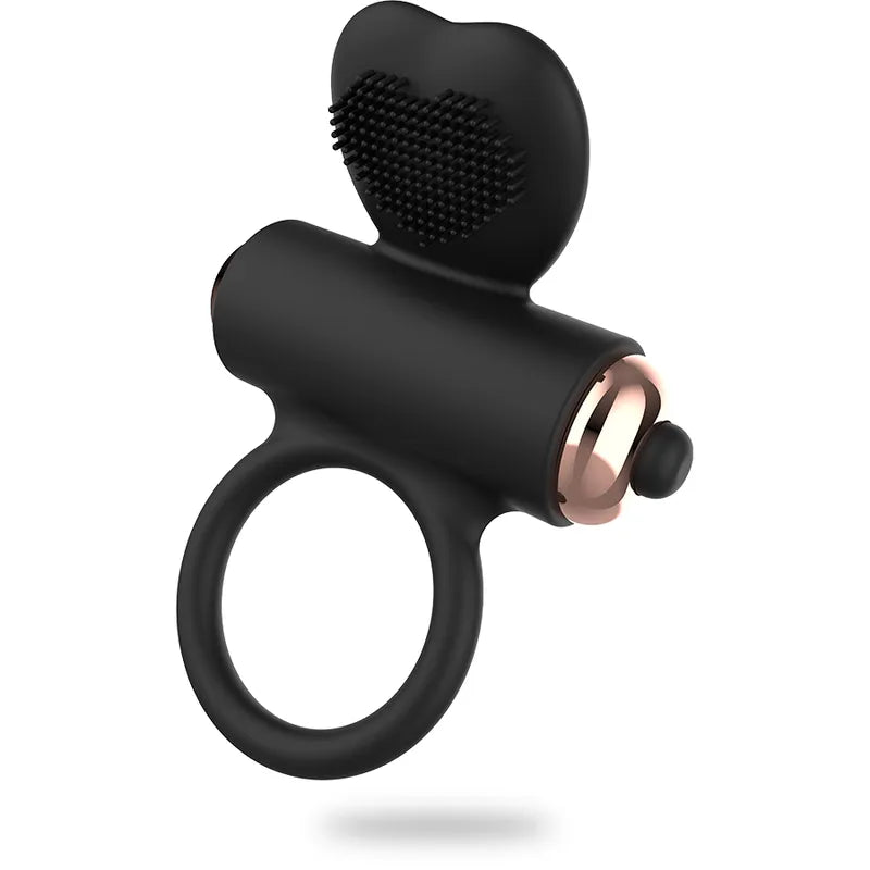 Cockring Silicone Ergonomique Avec Stimulateur Clitoridien