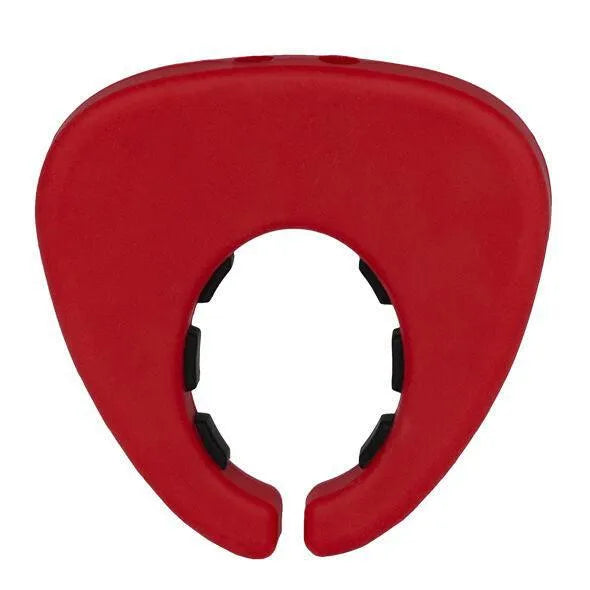 Cockring Silicone Électro-Stimulation Rouge Noir