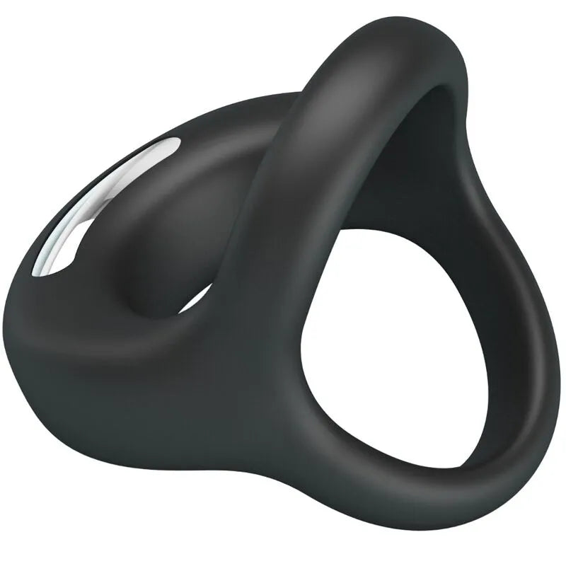 Cockring Silicone Noir Vibrations Rechargeables