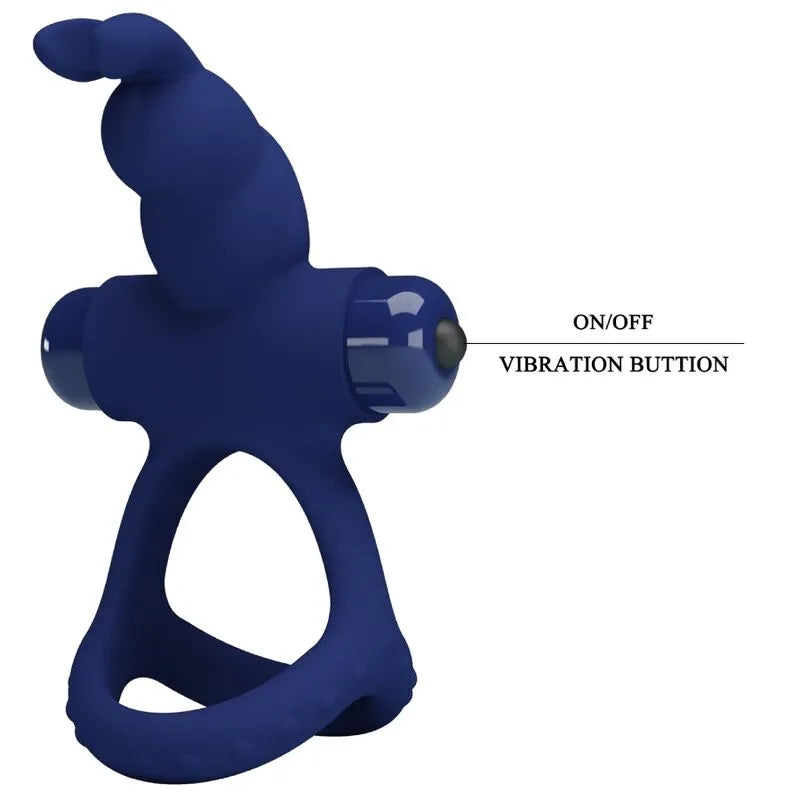 Cockring Silicone Vibrant Bleu Durable