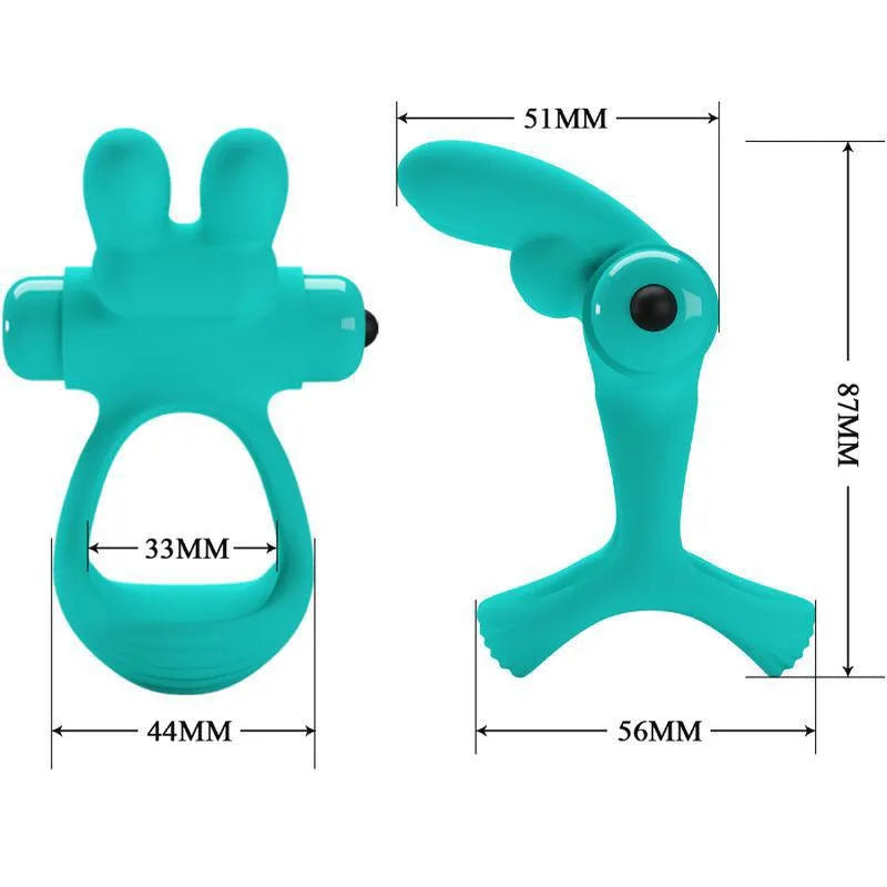 Cockring Silicone Vibrant Vert Imperméable