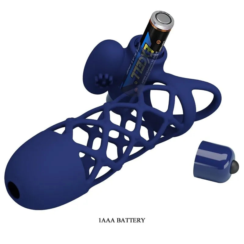 Cockring Vibrant Silicone Bleu 10 Funktionen