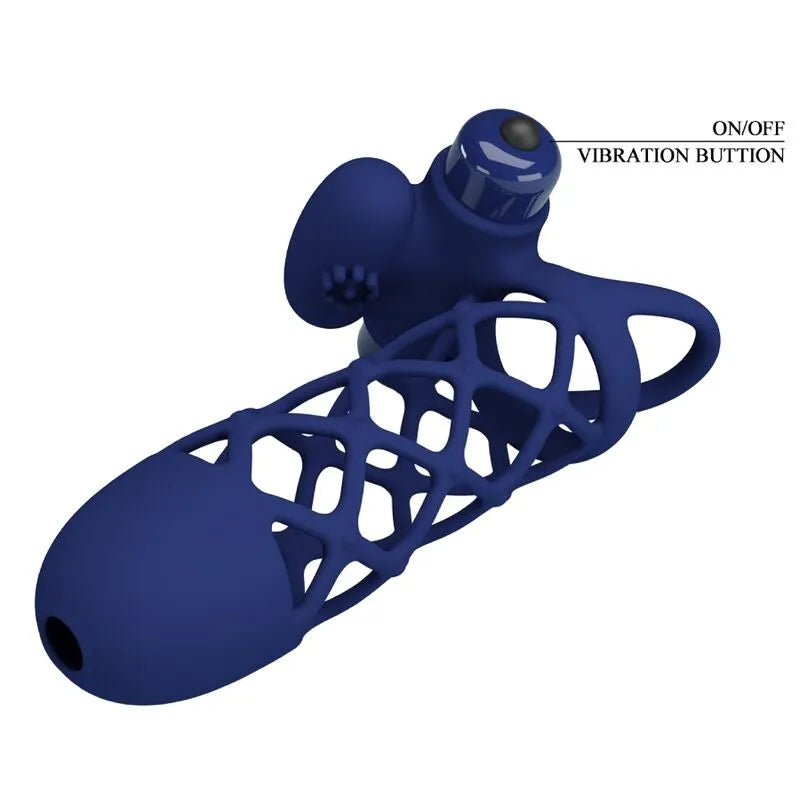 Cockring Vibrant Silicone Bleu 10 Funktionen