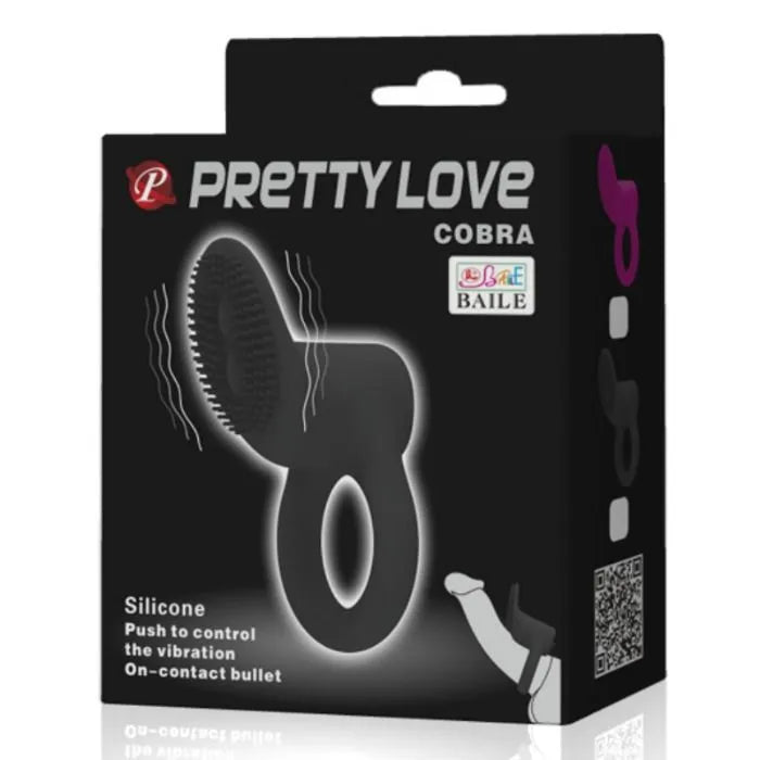 Cockring Vibrant Silicone Noir Qualité Médicale