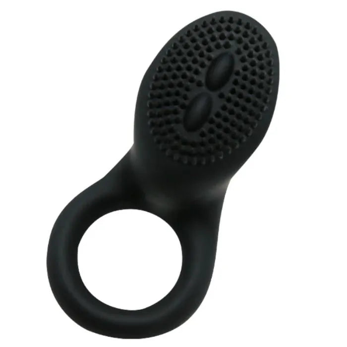 Cockring Vibrant Silicone Noir Qualité Médicale