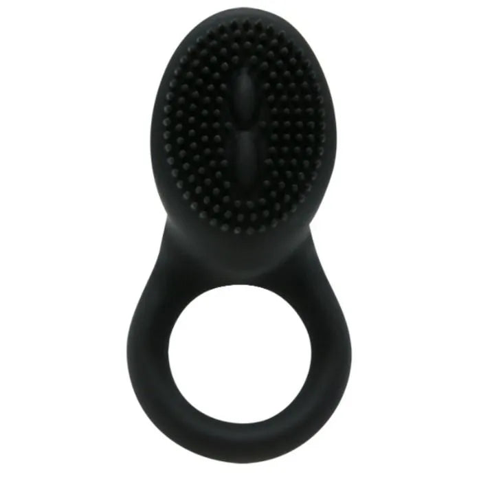 Cockring Vibrant Silicone Noir Qualité Médicale