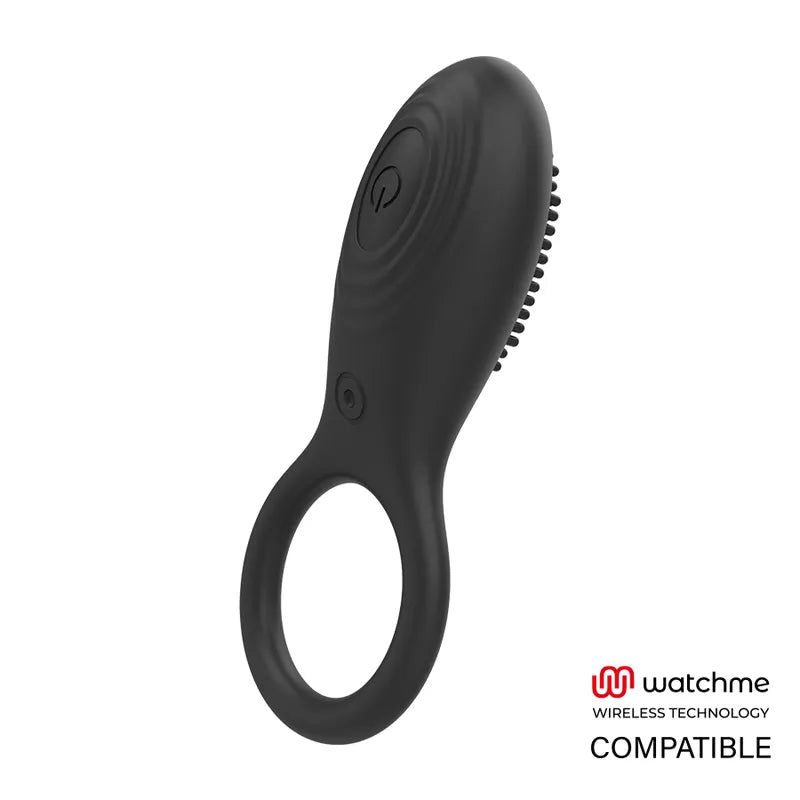 Cockring Vibrant Silicone Noir Rechargeable