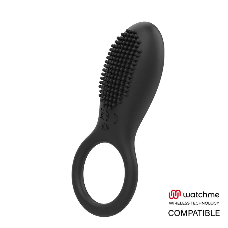 Cockring Vibrant Silicone Noir Rechargeable