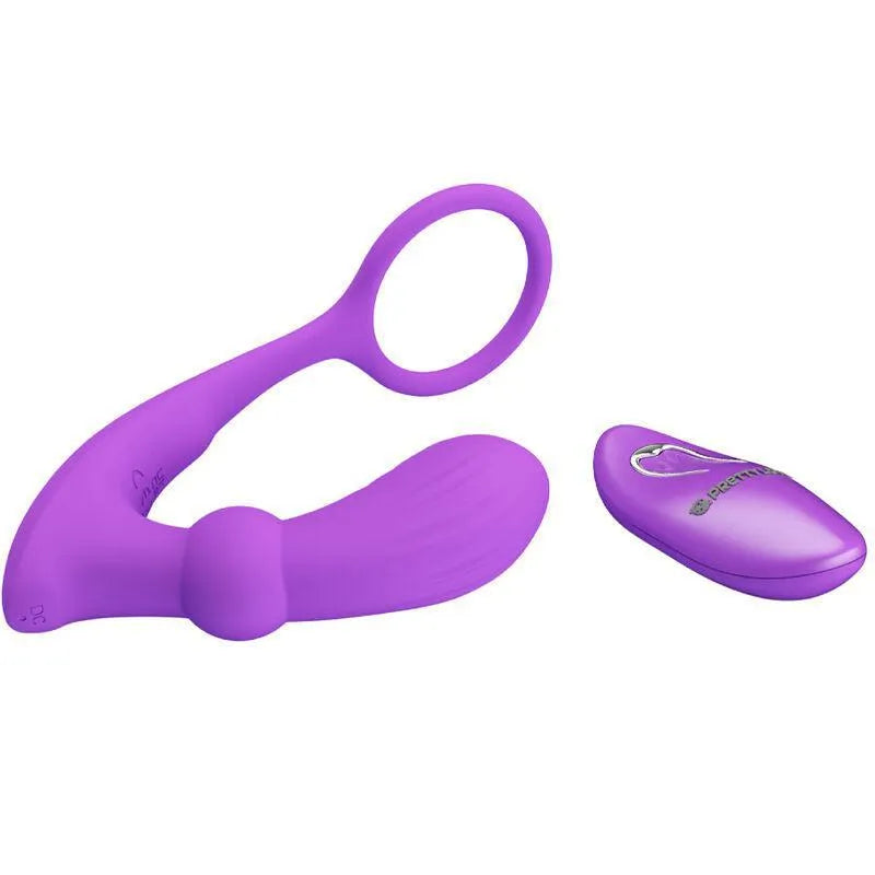 Cockring Vibrant Télécommandé En Silicone Violet