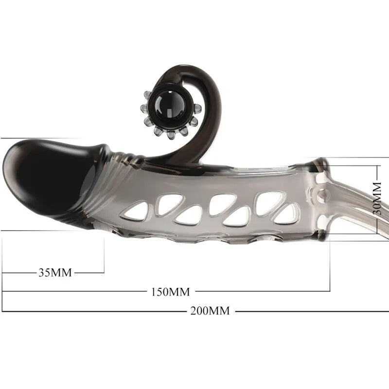 Cockring Vibrante Noir En Tpe Pour Érection Prolongée