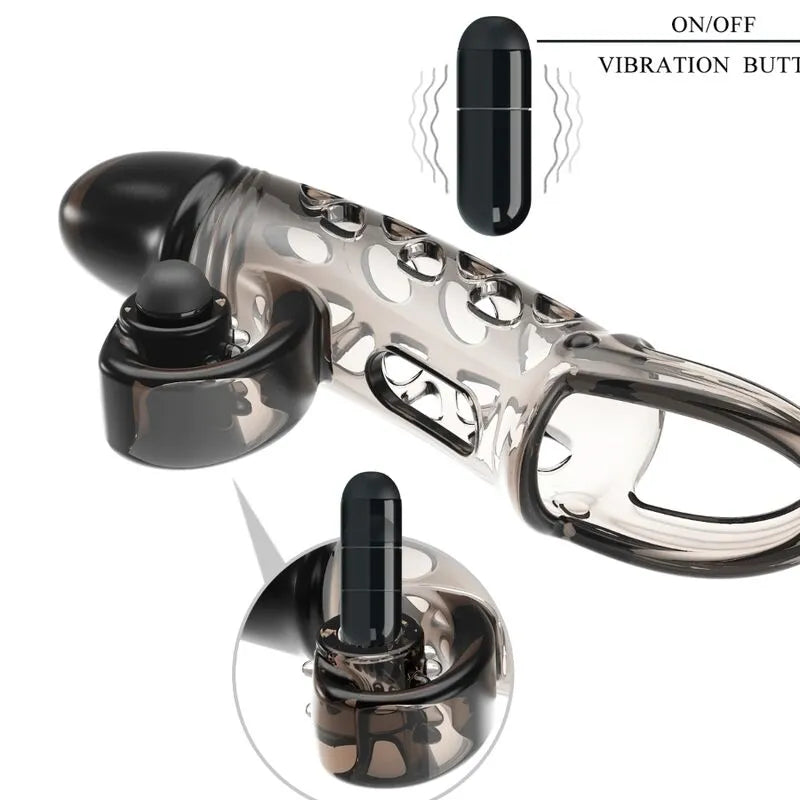 Cockring Vibrante Noir En Tpe Pour Érection Prolongée