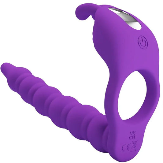 Cockring Vibrateur Prostatique Silicone Étanche Haute Qualité