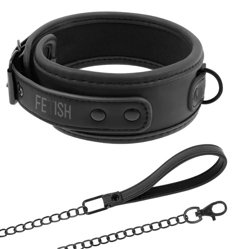 Collier BDSM Cuir Végétalien Anti-allergique