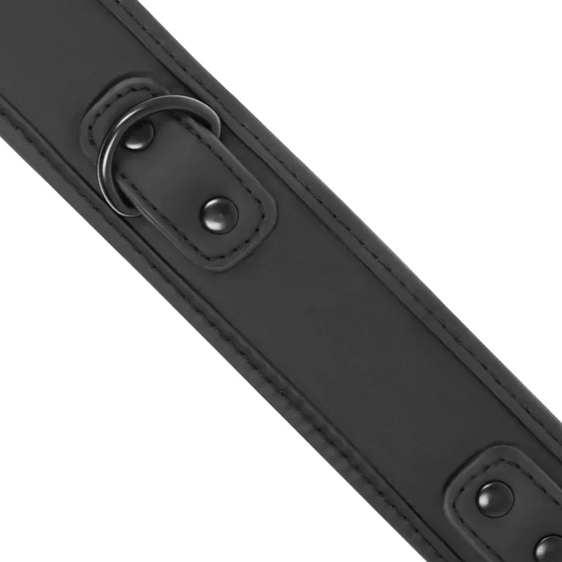 Collier BDSM Cuir Végétalien Anti-allergique