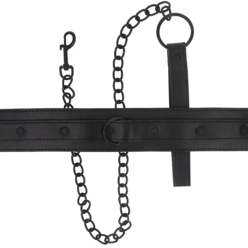 Collier Cuir Vegan Ajustable Bdsm