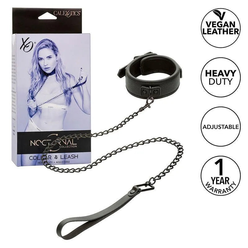 Collier Et Laisse Bdsm En Métal Robuste