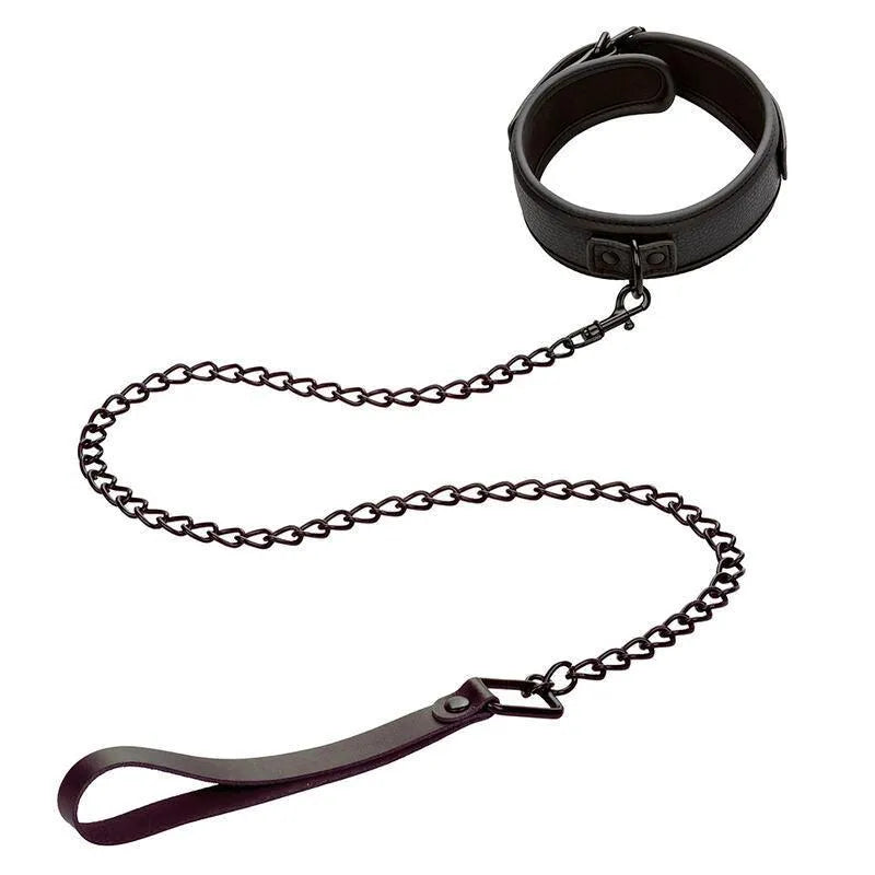 Collier Et Laisse Bdsm En Métal Robuste