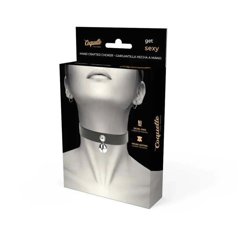 Collier chic cuir vegan ajustable ethique