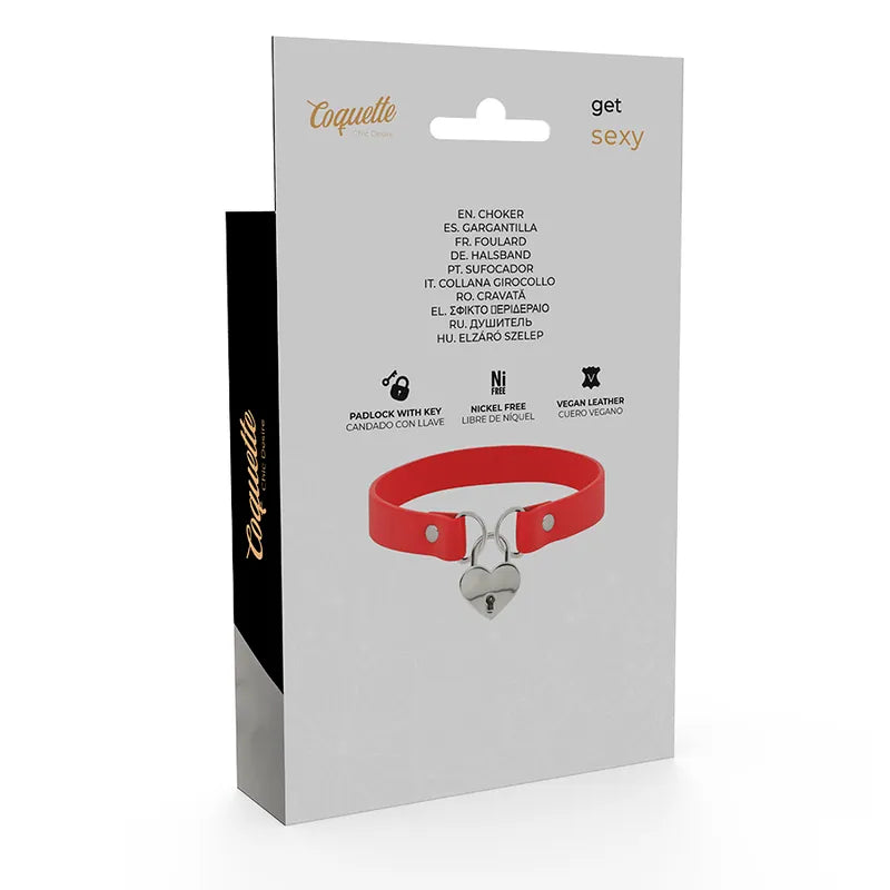 Collier Fétiche Cuir Vegan Élégant