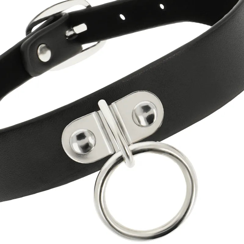Collier Fétiche En Cuir Vegan Ajustable