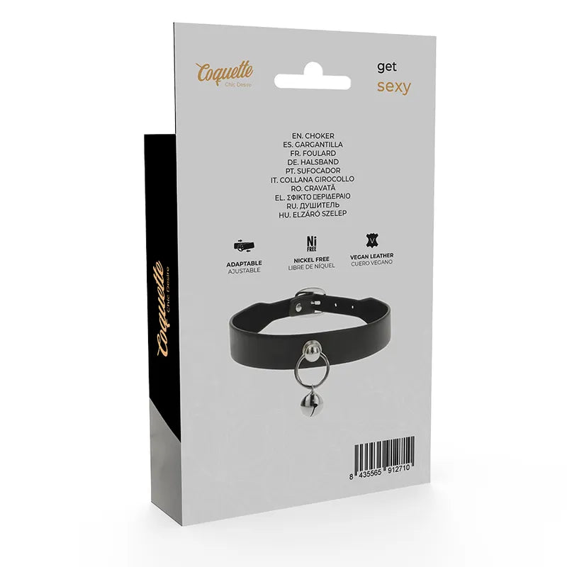 Collier Fétiche En Cuir Vegan Élégant