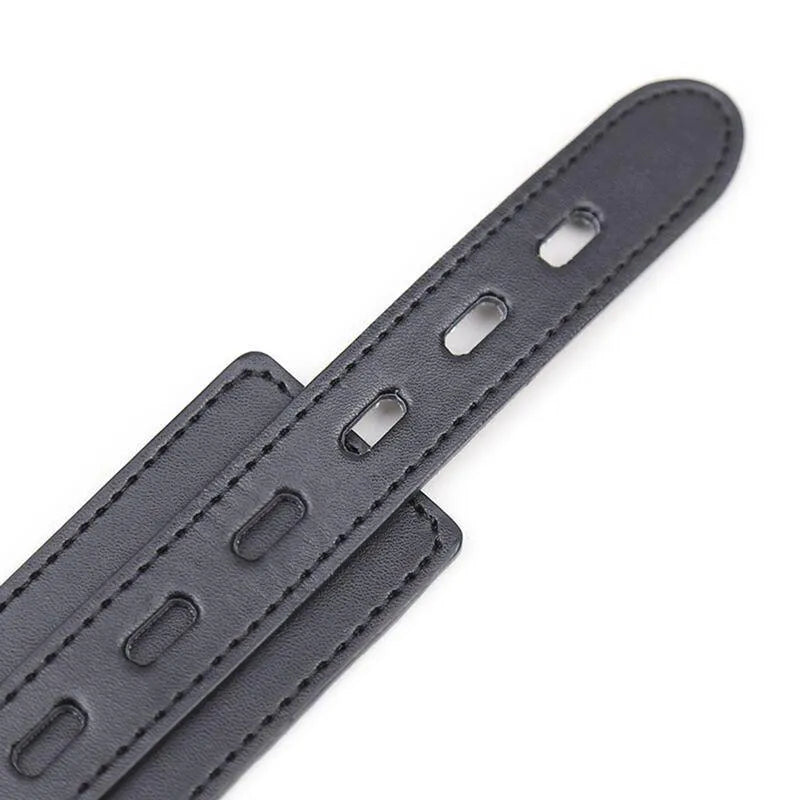 Collier Laisse Fétiche Simili Cuir Ajustable