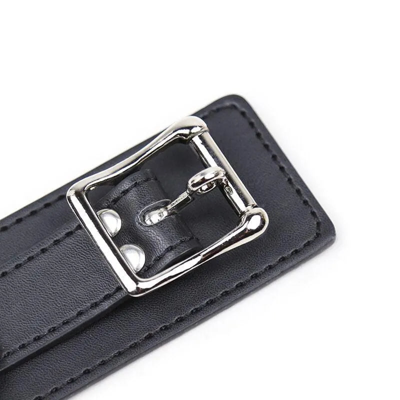 Collier Laisse Fétiche Simili Cuir Ajustable