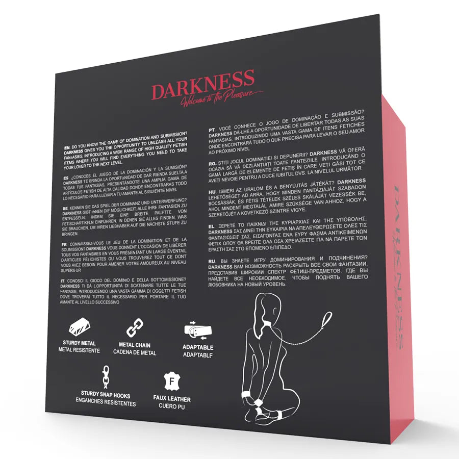 Collier Menottes Cuir Bdsm Darkness