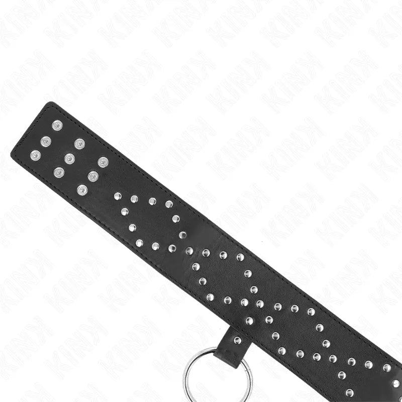 Collier BDSM Cuir Végétalien Élégant et Confortable