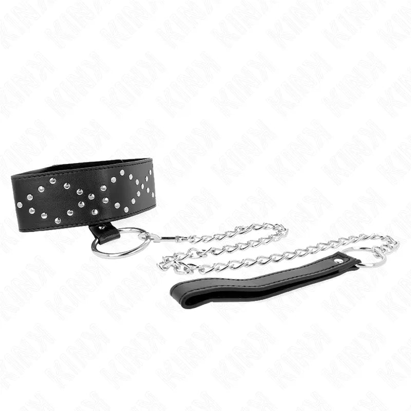Collier BDSM Cuir Végétalien Élégant et Confortable