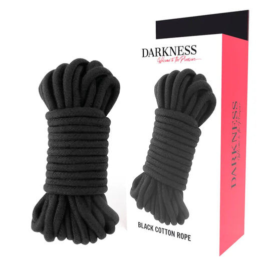 Corde Bondage Coton Noir 10 Mètres