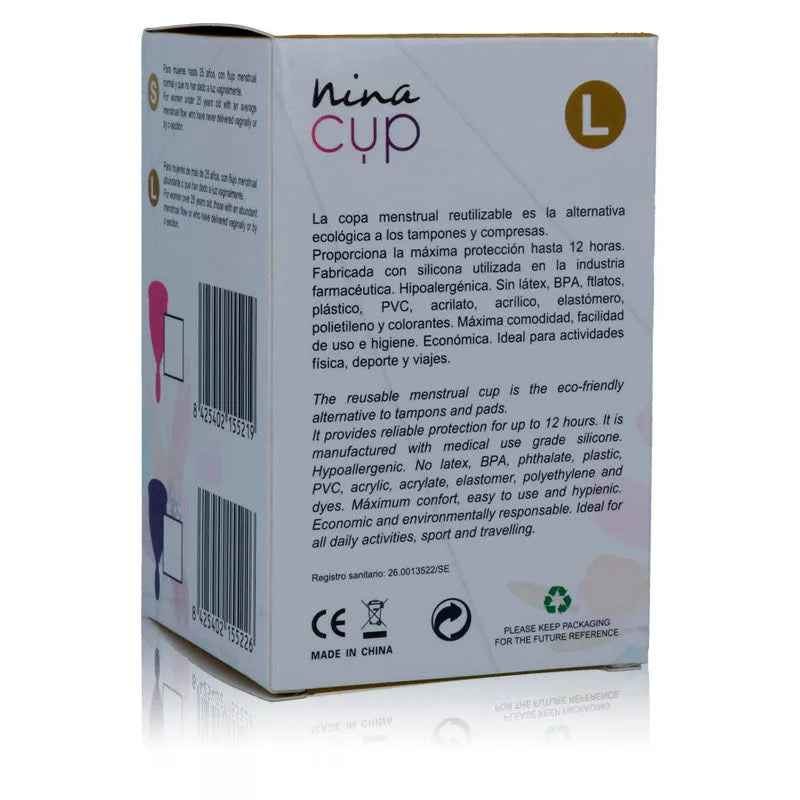 Coupe Menstruelle En Silicone Écologique Taille L