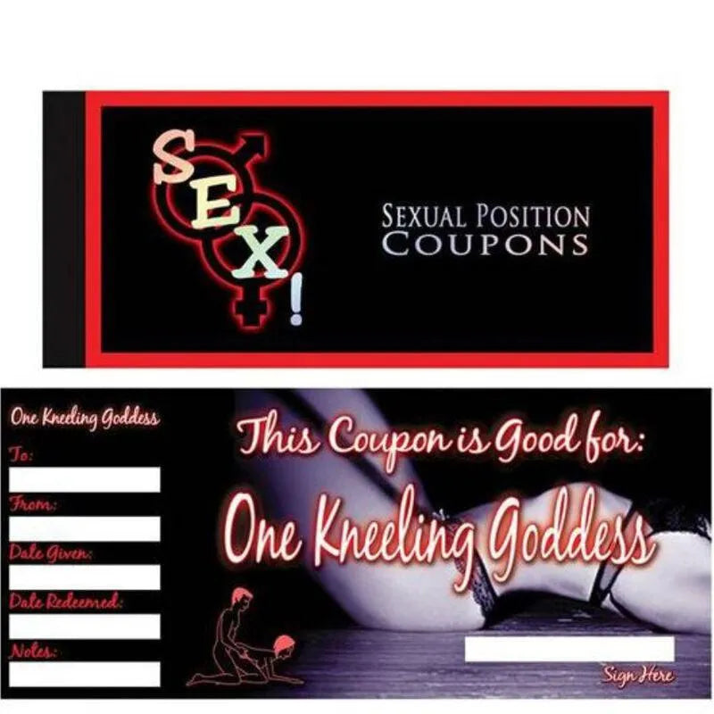 Coupons Romantiques Pour Jeux De Couples