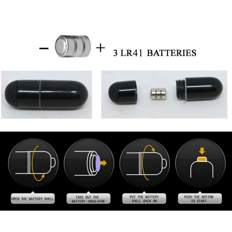 Dé À Coudre Vibrant En Silicone Noir