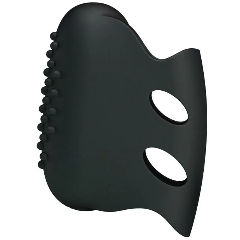 Dé À Coudre Vibrant En Silicone Noir