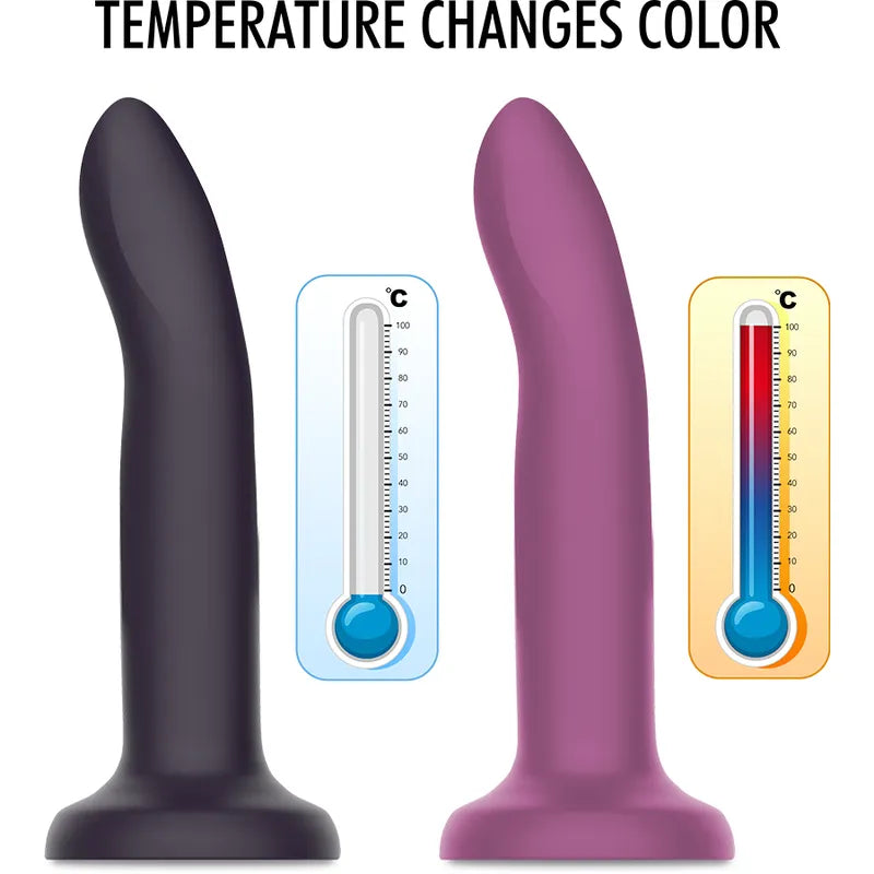 Dildo Silicone Premium Changement Couleur Fantasy