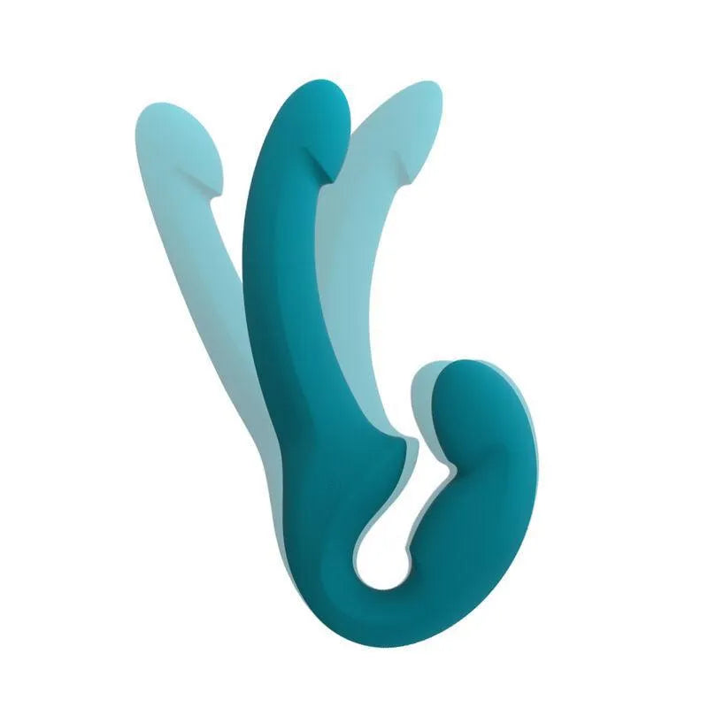 Double Gode Léger Silicone Sans Harnais Stimulation Intime