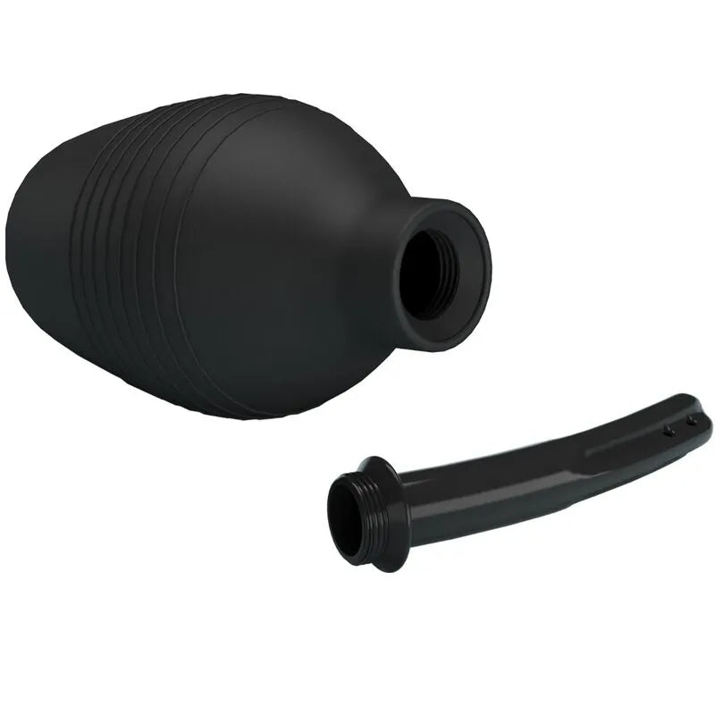 Douche Anale En Silicone Noire Rechargeable