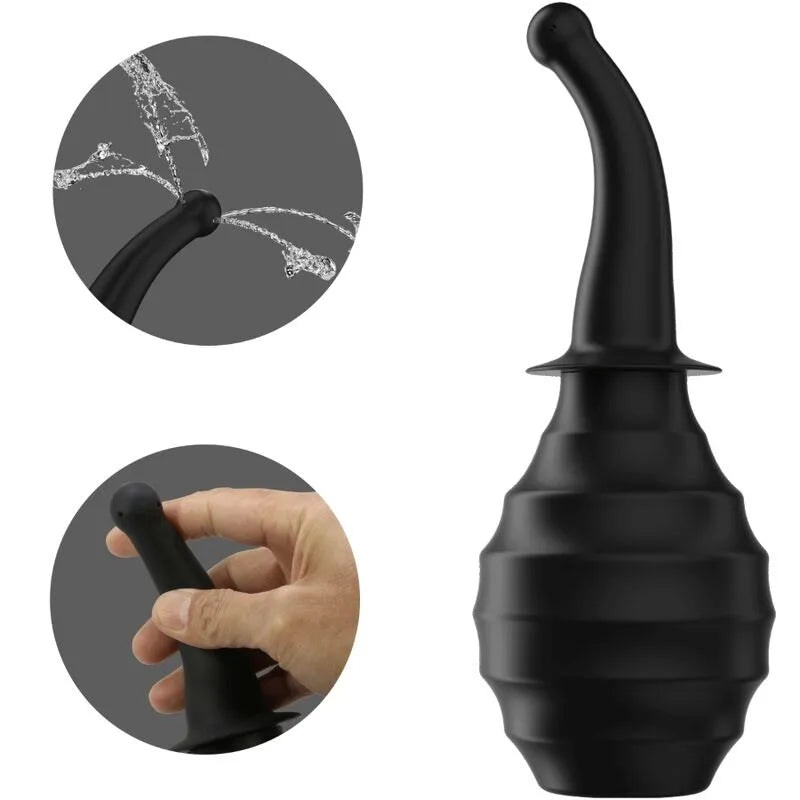 Wiederaufladbare Analdusche Blau Ergonomisch