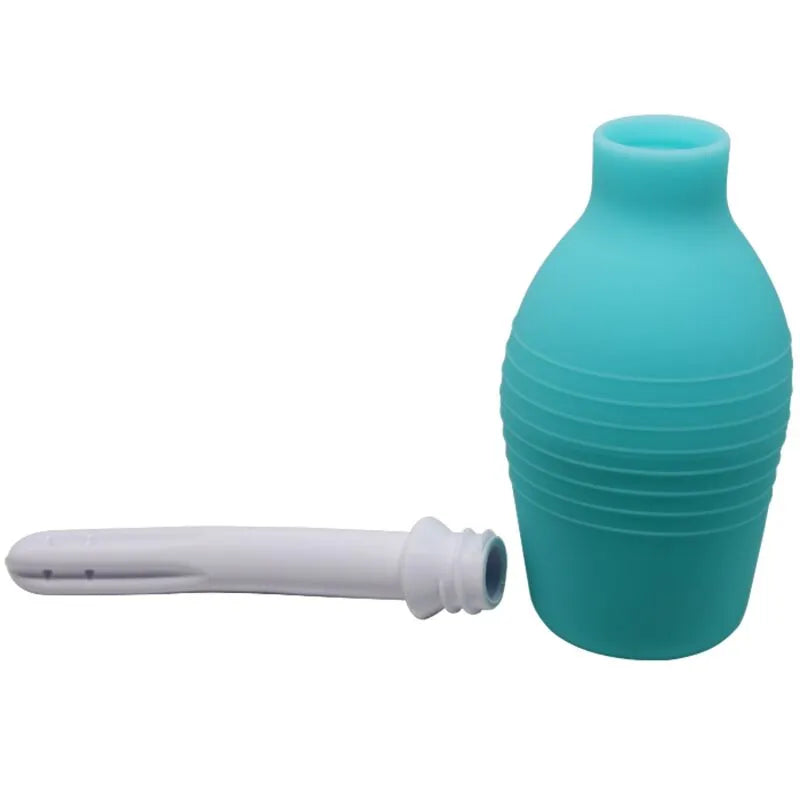 Douche Anale Silicone Bleue Imperméable
